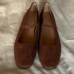 Madewell The Greta Ballet Brown Suede Flats